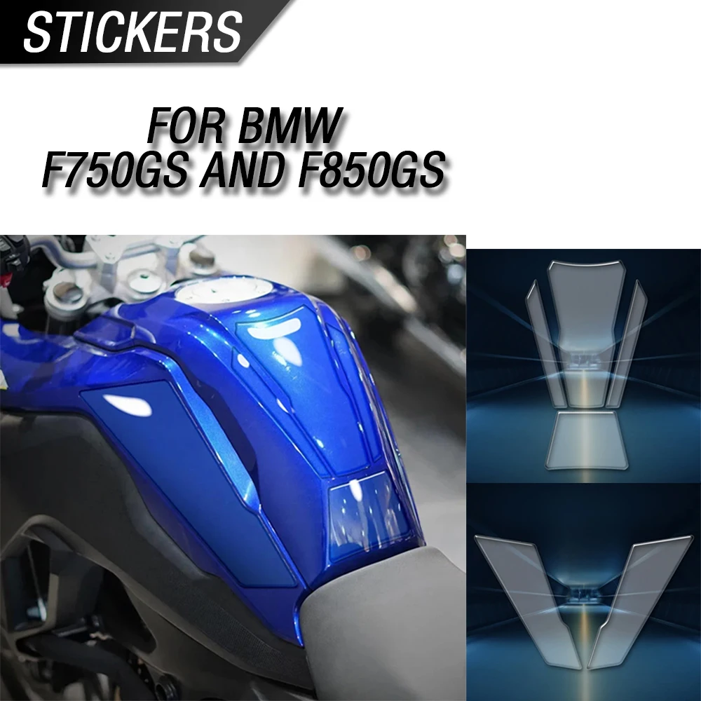

For 2018 - 2023 BMW F750GS and F850GS Transparent Resin Motorcycle Fuel Tank Pad Protection Decorative Sticker