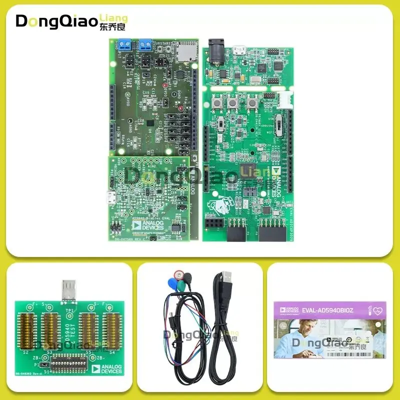 Original EVAL-AD5940BIOZ electrocardiogram ECG/EKG sensor evaluation expansion board bioimpedance potential