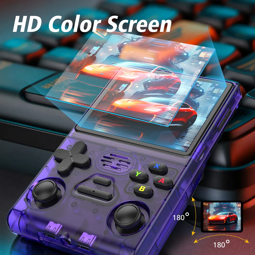 M37 Pro Retro Arcade Game Console - 3.5" Sharp 640*480 Display, 15000+ Classic Games, Portable Handheld