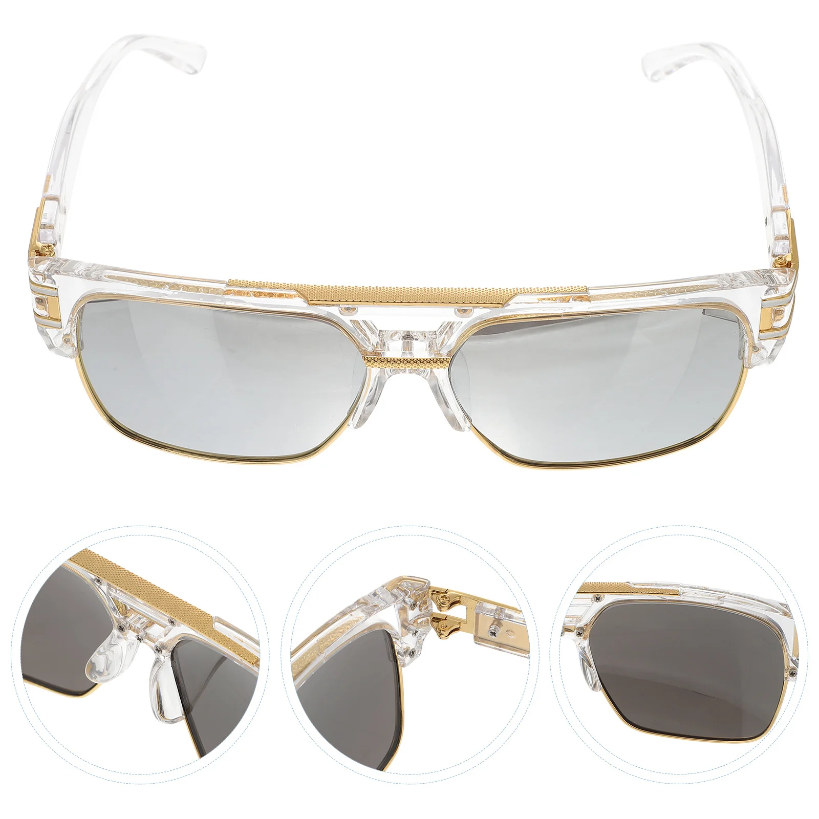 

Men Sunglasses Metal Frame Uv Protection Outdoor Sunglasses for Men Lightweight Sturdy Sun Glasses Mens Fashion