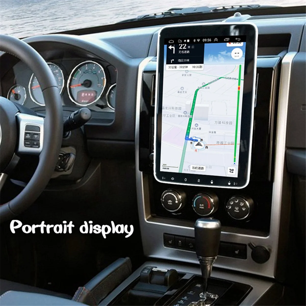 1Din Adjustable Rotatable Screen 2G+64G Car Multimedia Player 10.1Inch Android 13 Wireless CarPlay Android Auto