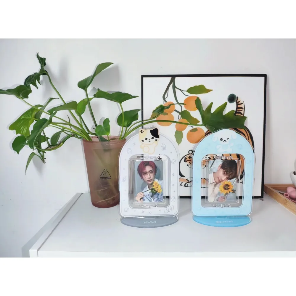 Rotating ZEROBASEONE Acrylic Standing Card Three Inch Small Card Standing Card RICKY JIWOONG TAERAE MATTHEW GYYUIN ZHANG HAO