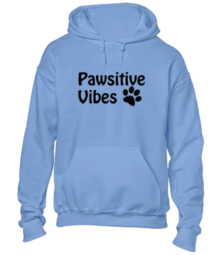 Polarshe-VIBAS PAWSITIVAS HOODIE, ANIME FRIO, CÃO DE GATO AMANTE, Presente Engraçado