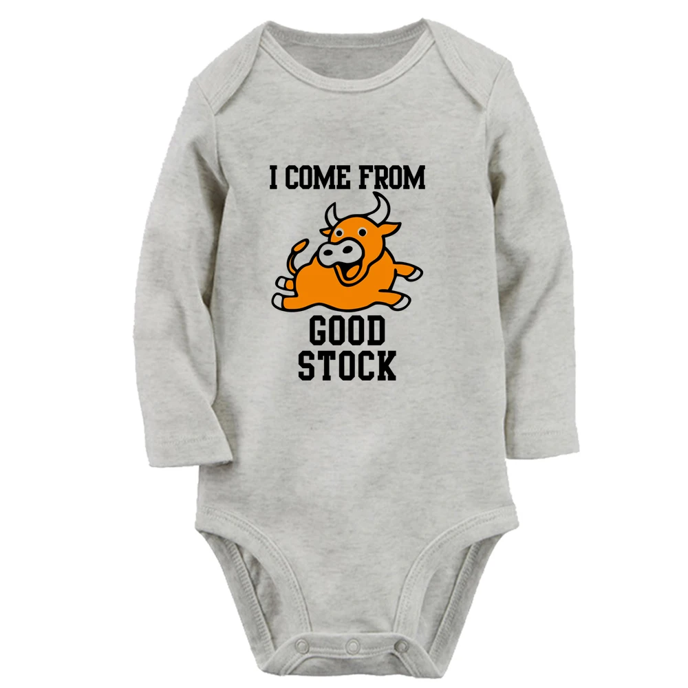 Ich komme aus gutem Lager. Lustiger grafischer Baby-Body, süßer Jungen- und Mädchen-Strampler, langärmeliger Overall für Neugeborene, weiche Kleidung