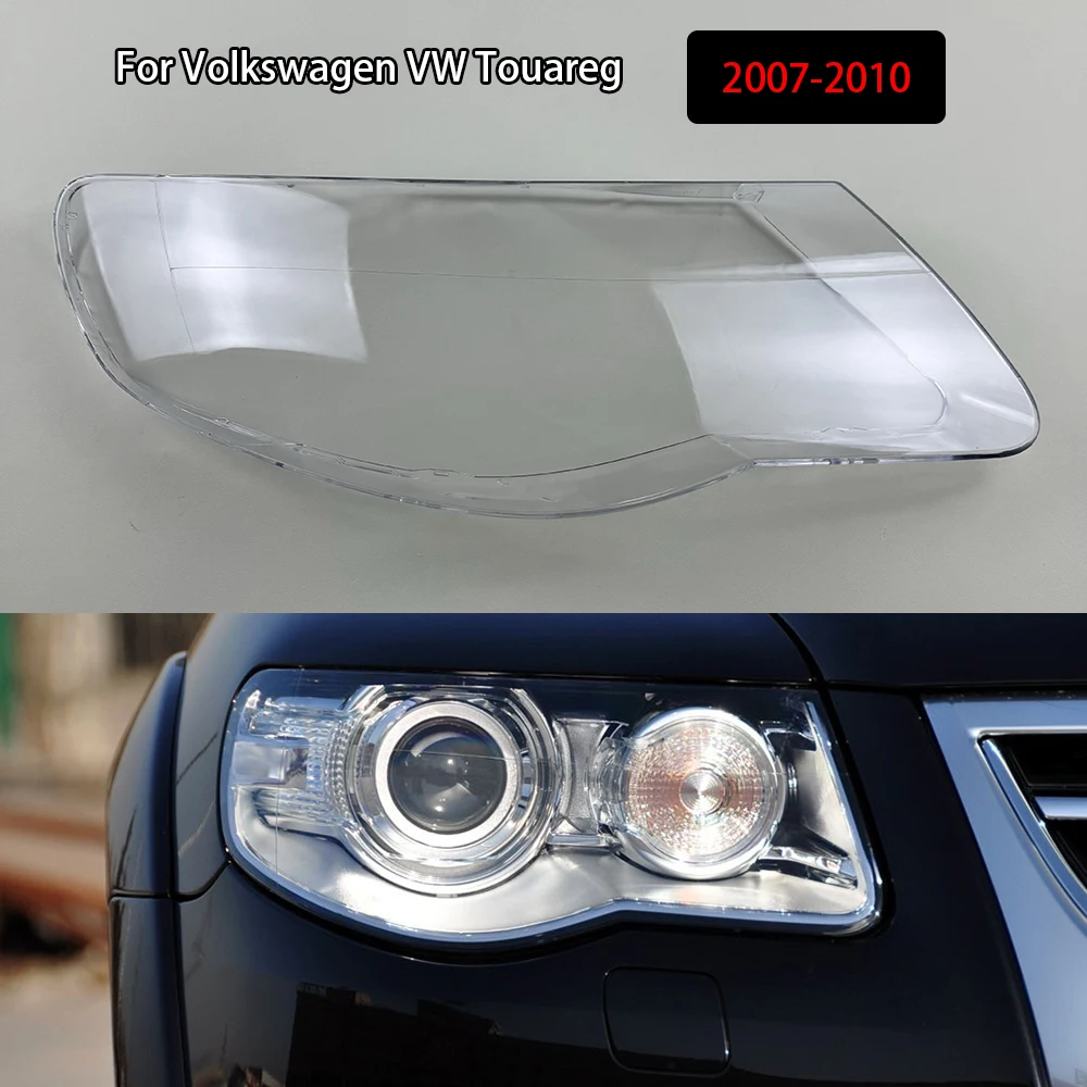 

For Volkswagen VW Touareg 2007-2010 Auto Head Light Caps Car Front Headlight CoverLampshade Shell Headlamp Lamp Lens Glass Case