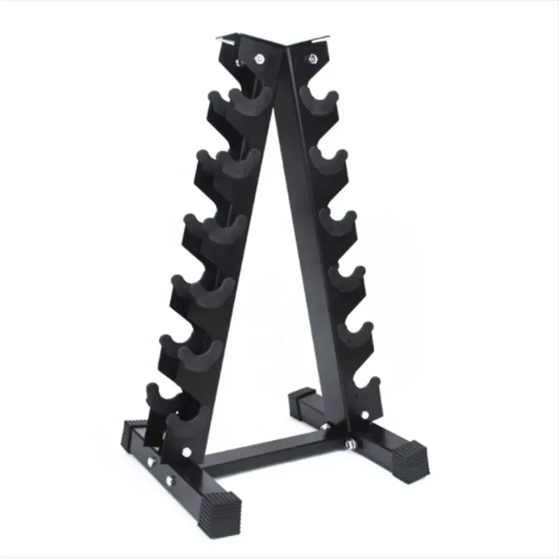 Triangular Frame Dumbbell Rack Compact And Stable Structure For Indoor Family And Gym Daily Storage Needs
