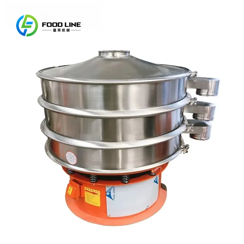 Customized rotary vibratory sieve adjustable diameter 400 to 2000mm screener for flour powder industrial screening plant