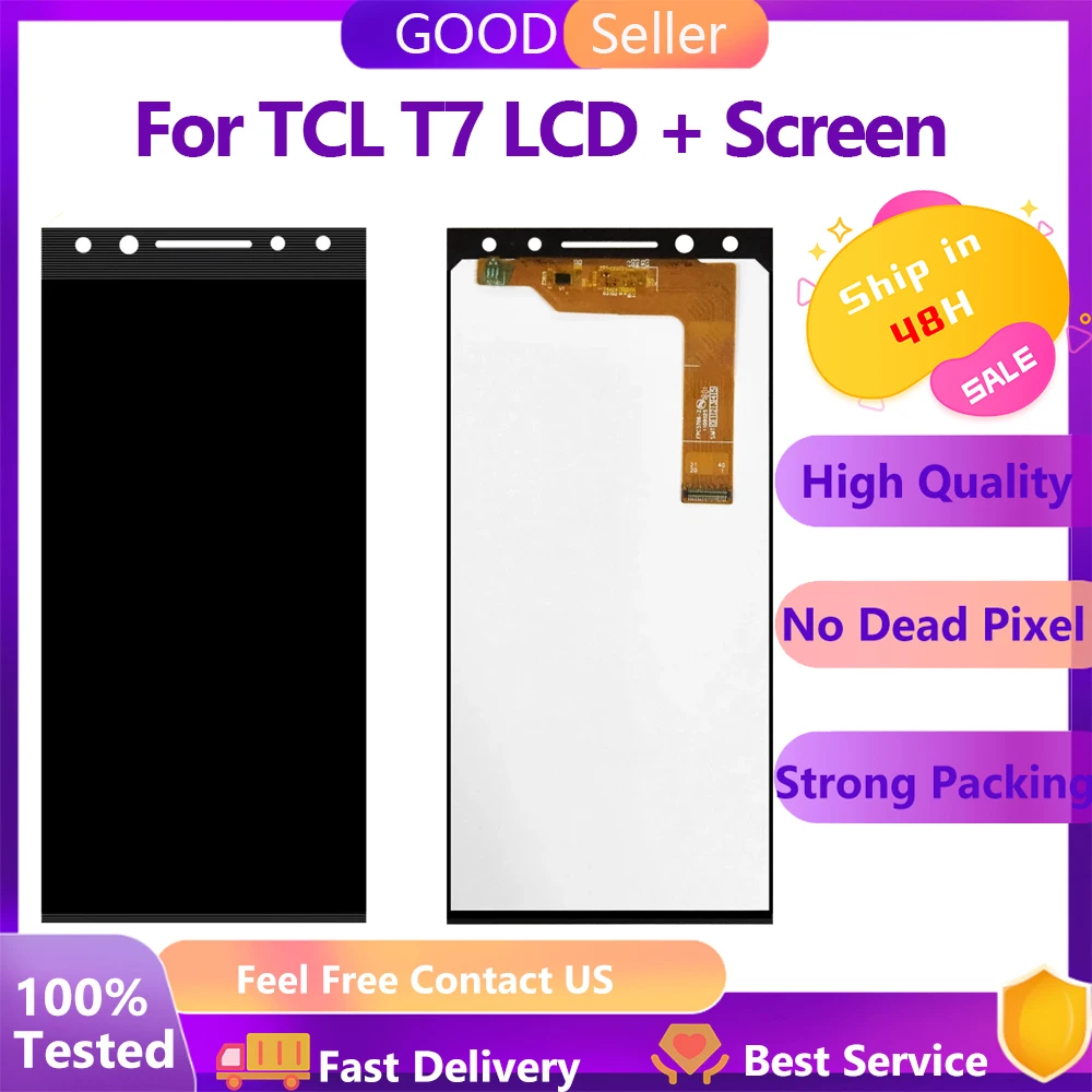 

100% tested LCD Display For TCL T7 LCD Touch Panel Screen Digitizer Assembly For TCL T7 LCD