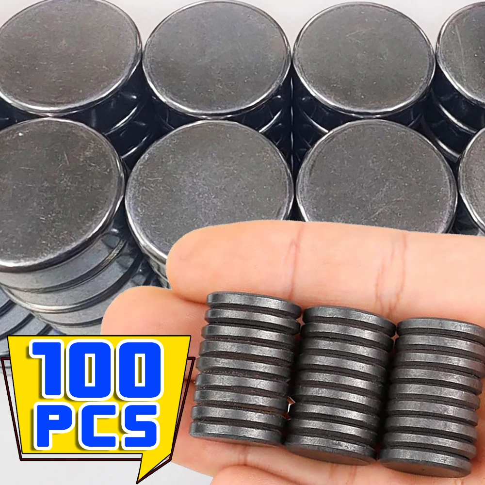 10-100PCS Mini Magnets Neodymium Sheets Round Magnetic Discs DIY Office School Whiteboard Fridge Notice Boards Magnet Sticker