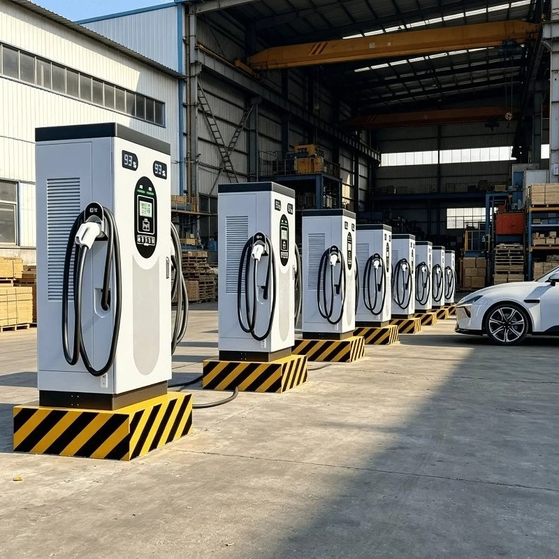 40KW  Commercial EV Charging Station CCS1 CCS2 with Dual  Fast Charging System Outdoor Waterproof