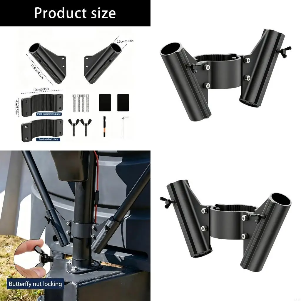 6XDF Flexible Vehicle Flag Attachment For 1 Inch Posts Built From Strong Aluminum