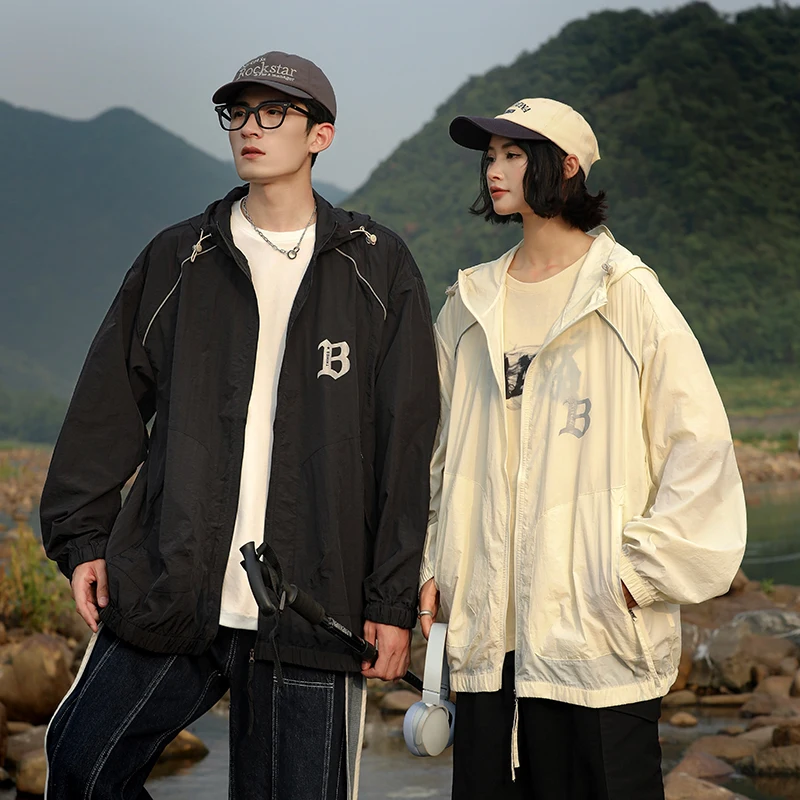 Summer UPF50 + Sunscreen Jacket Men Women New Ultra-light Couple Skin Jacket Outdoor Cycling UV Protection Tops Men's Clothing