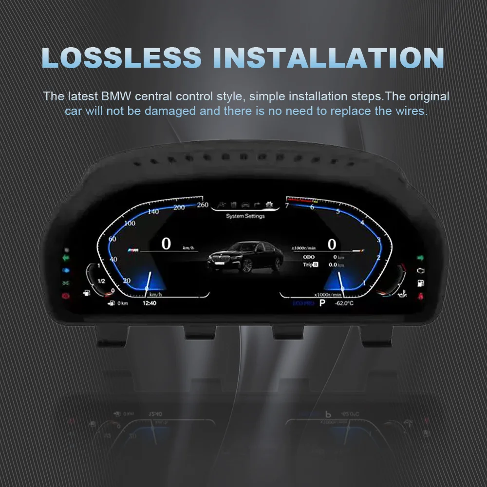 لوحة القيادة لسيارات BMW E83 F25 F26 E70 E71 F15 E81 F20 E90 E60 F30 F32 F10 F06 E65 E84 F48 عداد السرعة مجموعة الأدوات الرقمية