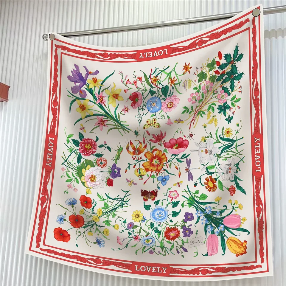 

2024 New Fashion Women's Silk Scarf - Elegant Summer Thin Shawl, Head Wrap, Neck Bandana, Mother's Day Gift, Versatile Accessory