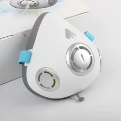 Intelligent charging mask with breathing valve on the head, anti PM 2.5 anti formaldehyde electric mask, portable air purifier