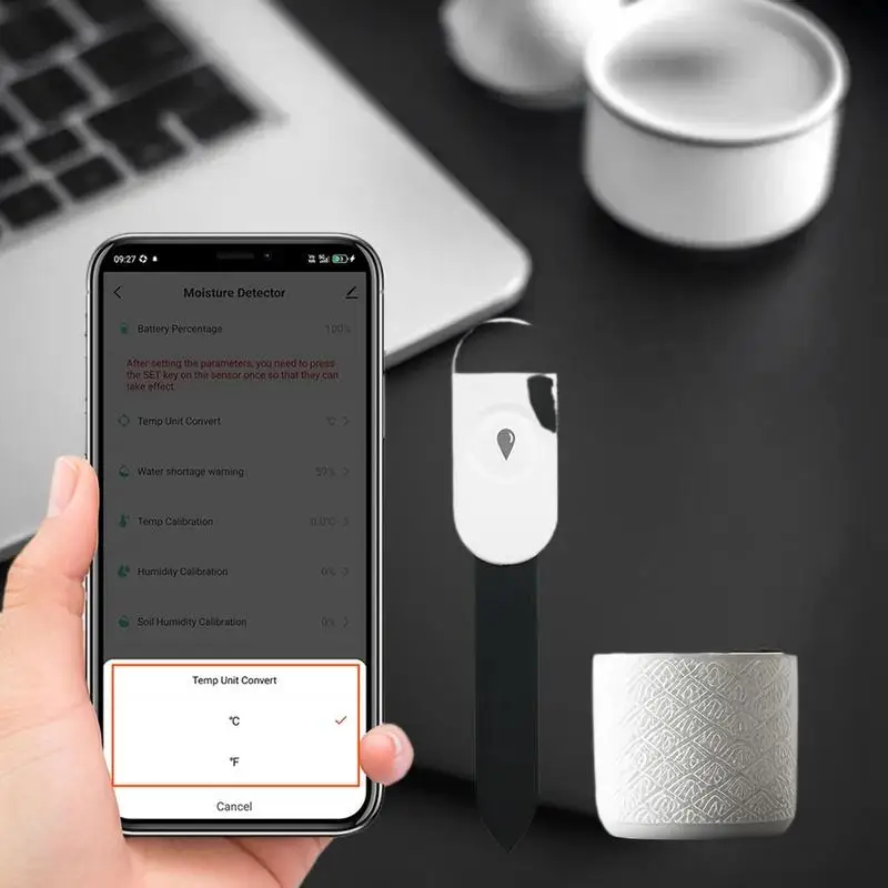 Czujnik temperatury i wilgotności z Zigbee, tester wilgotności gleby do ogrodu