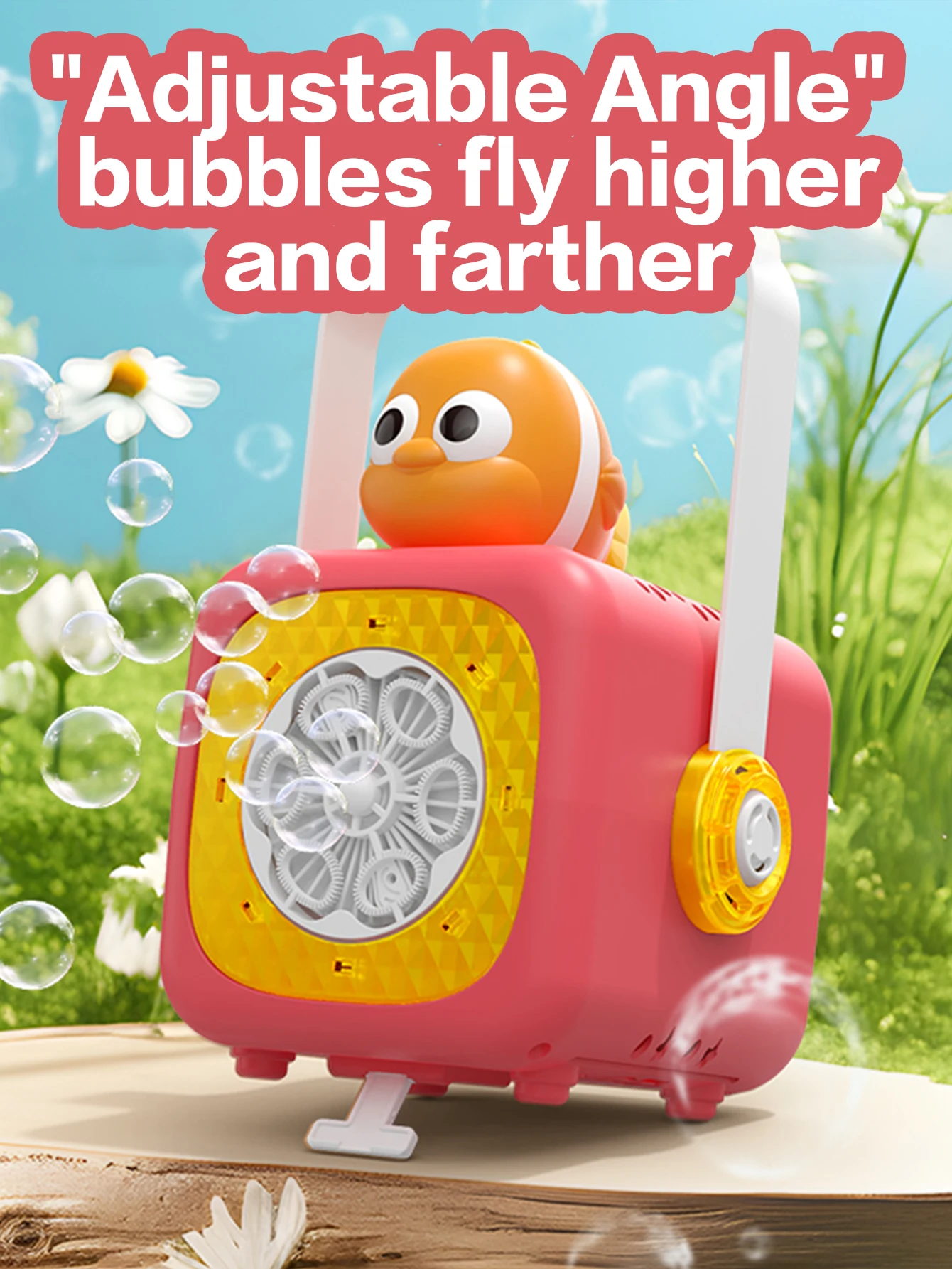 Small fish in the ocean Bubble Machine Outdoor Travel Continuous Bubble for Children (Excluding Bubble Liquid and Battery)