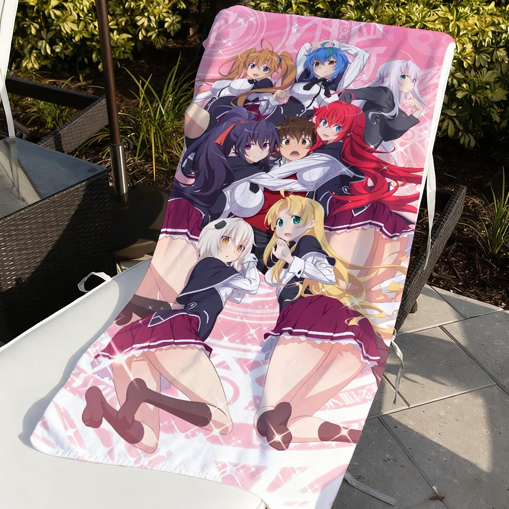 Image of Anime H-High School DxD-Rias Gremory Handtuch, weiches Pool-Geschenk für Reisen, Fitness, Dusche, Camping, schnell trocknend, Sport, große Strandtücher