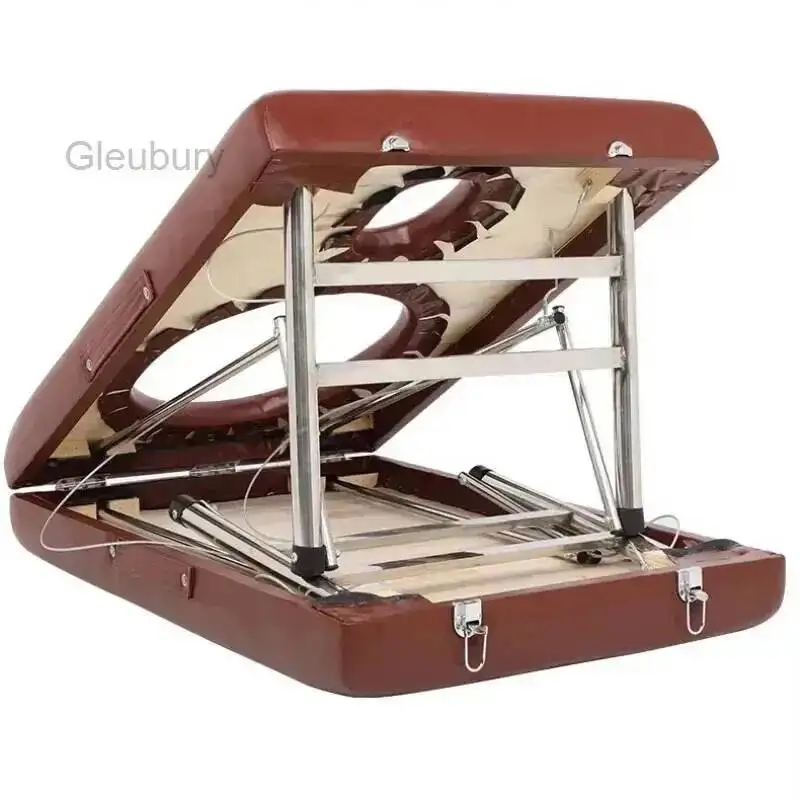 

Портативный складной массажный стол для дома, многофункциональный, для шейного массажа, компактный, экономит место, мебель для салона красоты