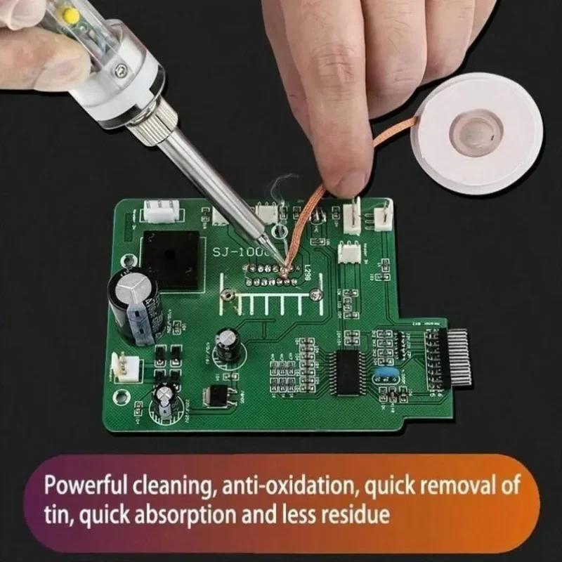 1.5m Desoldering Braid Tape Copper Welding Solder Remover 1.5-3.5mm Wire Soldering Wick Tin Lead Cord Flux BGA Repair Tool