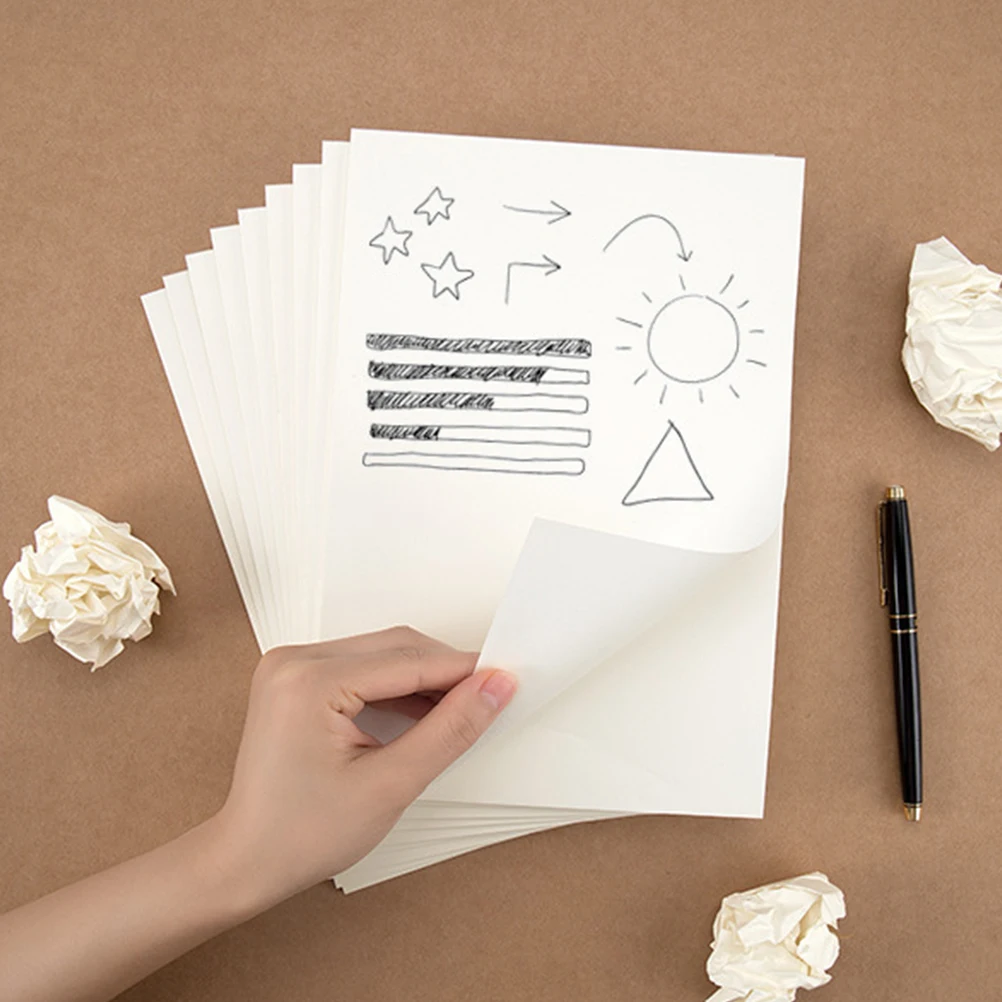 

4 Pcs Rough Paper Thickened Draft Notebook Sketch Acetic Acid Graffiti Notepad