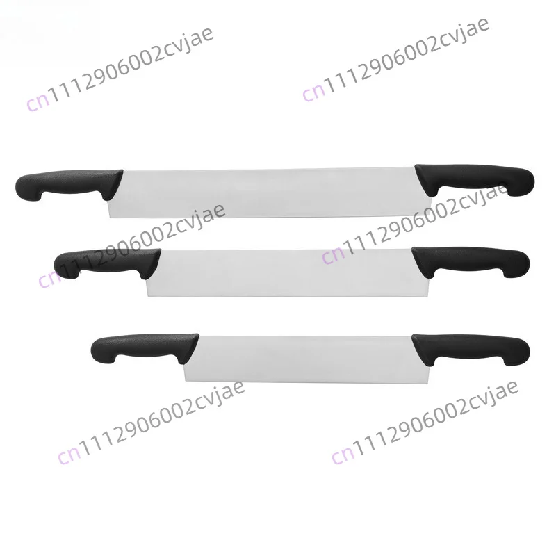 Double handle cutter nougat knife cake knife double handle pizza shaker cheese slicing knife
