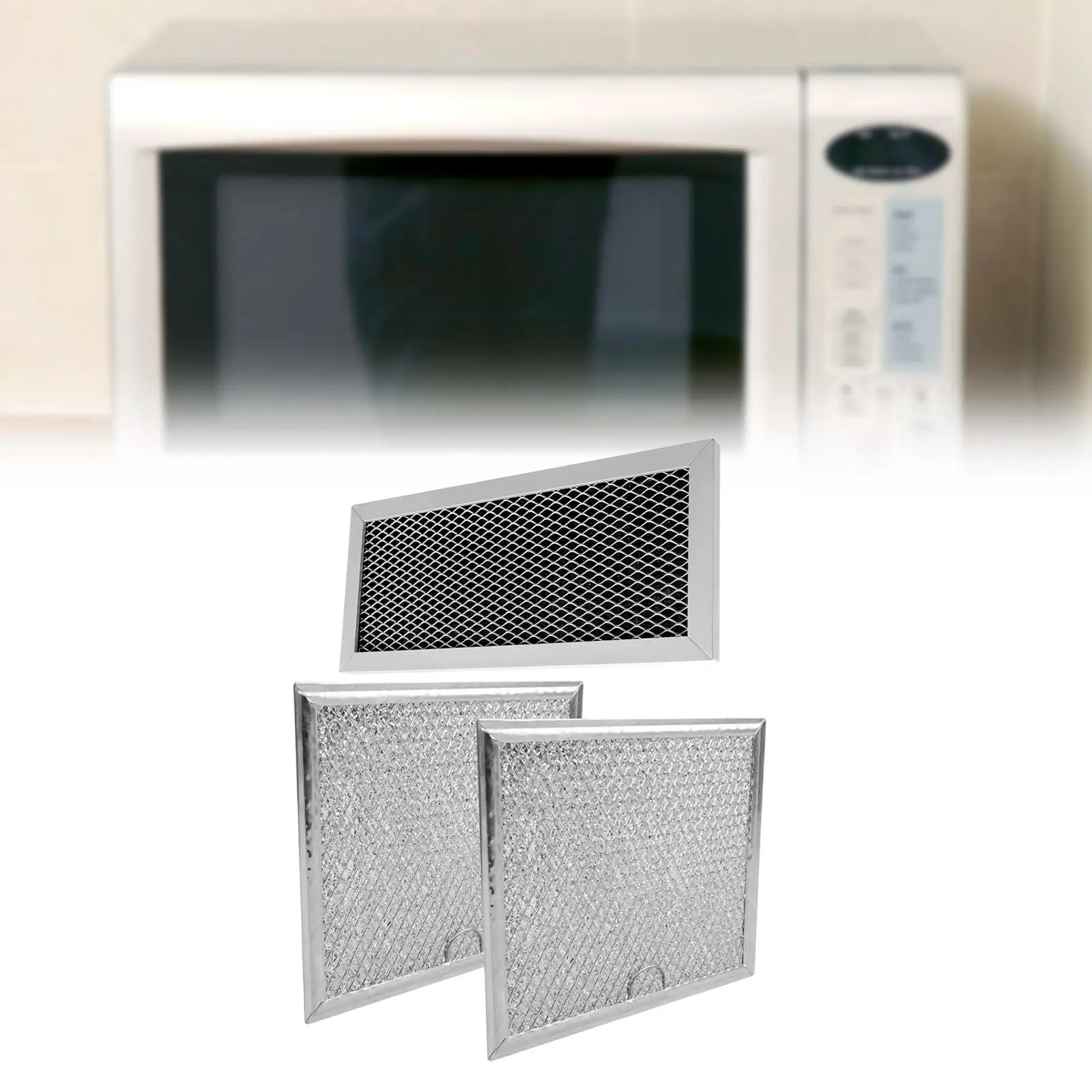 Microwave Filter for ME19R7041FS Oven Replacement Aluminum Frame Kitchen Small Appliance Purify Air Silver