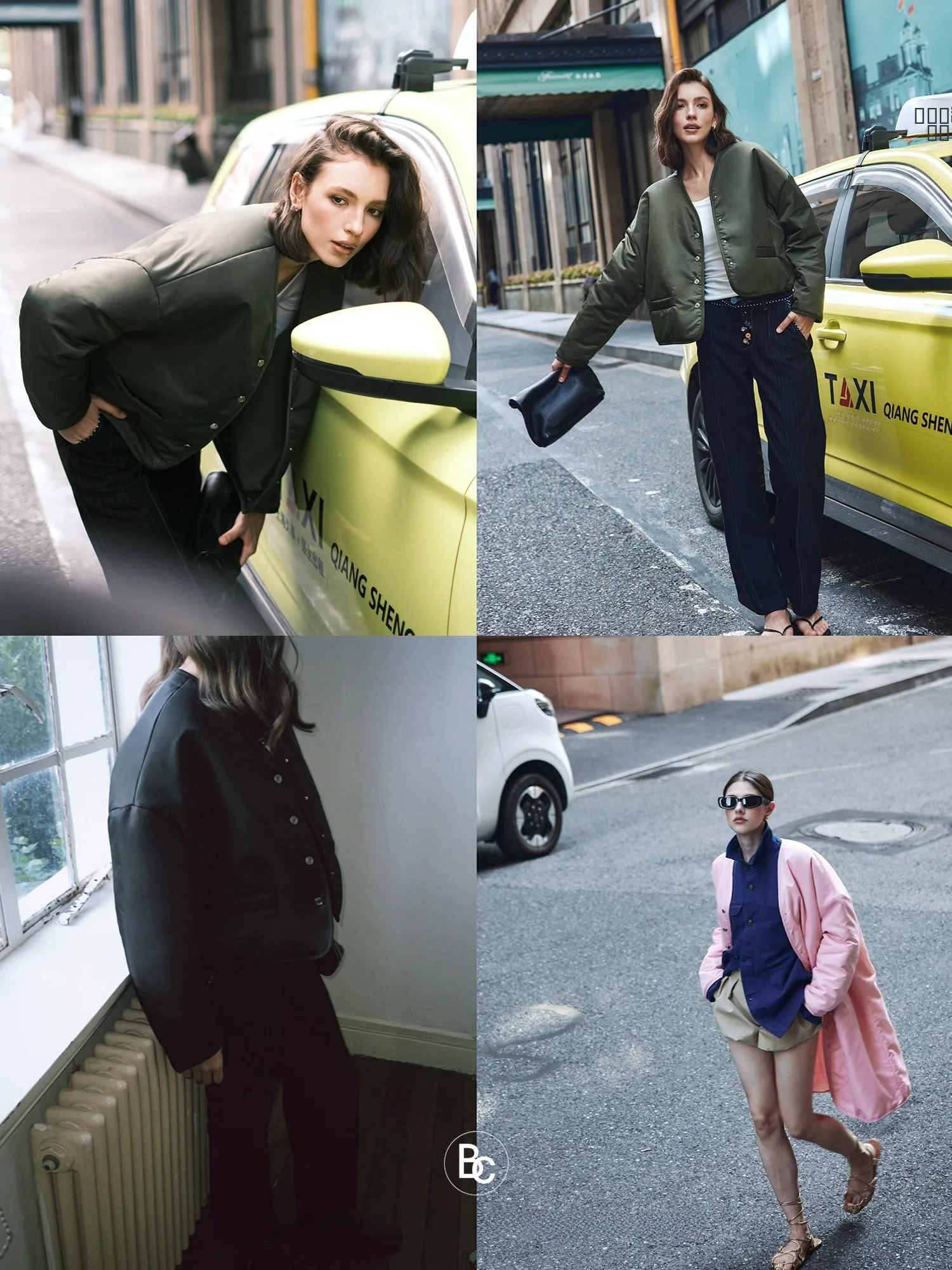 

Betchow Silk Satin oulder Wide Cotton Jaet Bla een Pink High-End Feelings Cotton Clothes Outerwear Commute Sle Lo...