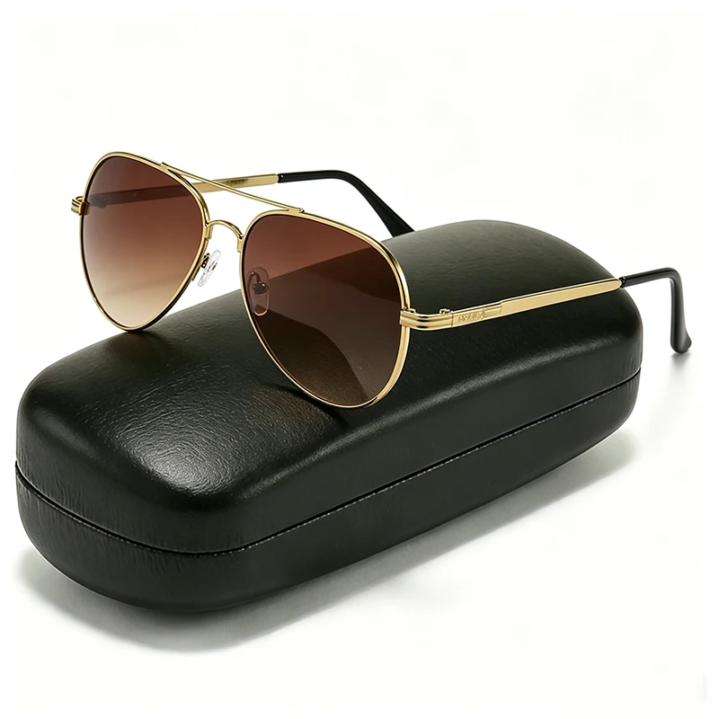 Fashion Classic Driving Sunglasses For Men Women Metal Frame Pilot Sun Glasses Brand Design Anti-Glare Gafas Male De Sol 2026
