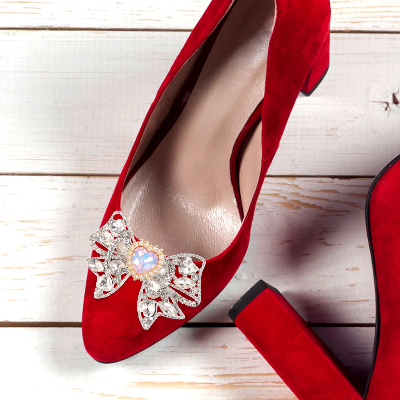 Heart Rhinestones Charms for Crafts Jewelry Making Embellishments Hair Resin Decor Pin