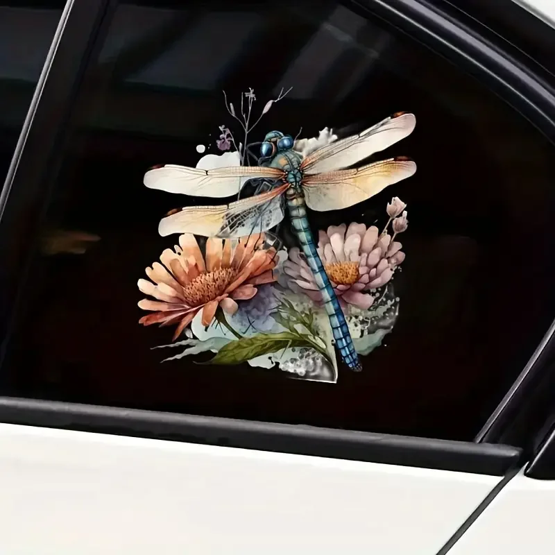 Premium 3D Dragonfly Vinyl Decal - Waterproof & Self-Adhesive, Perfect for Cars, Laptops, Trucks, Motorcycles - Scratch-Resistan view 4