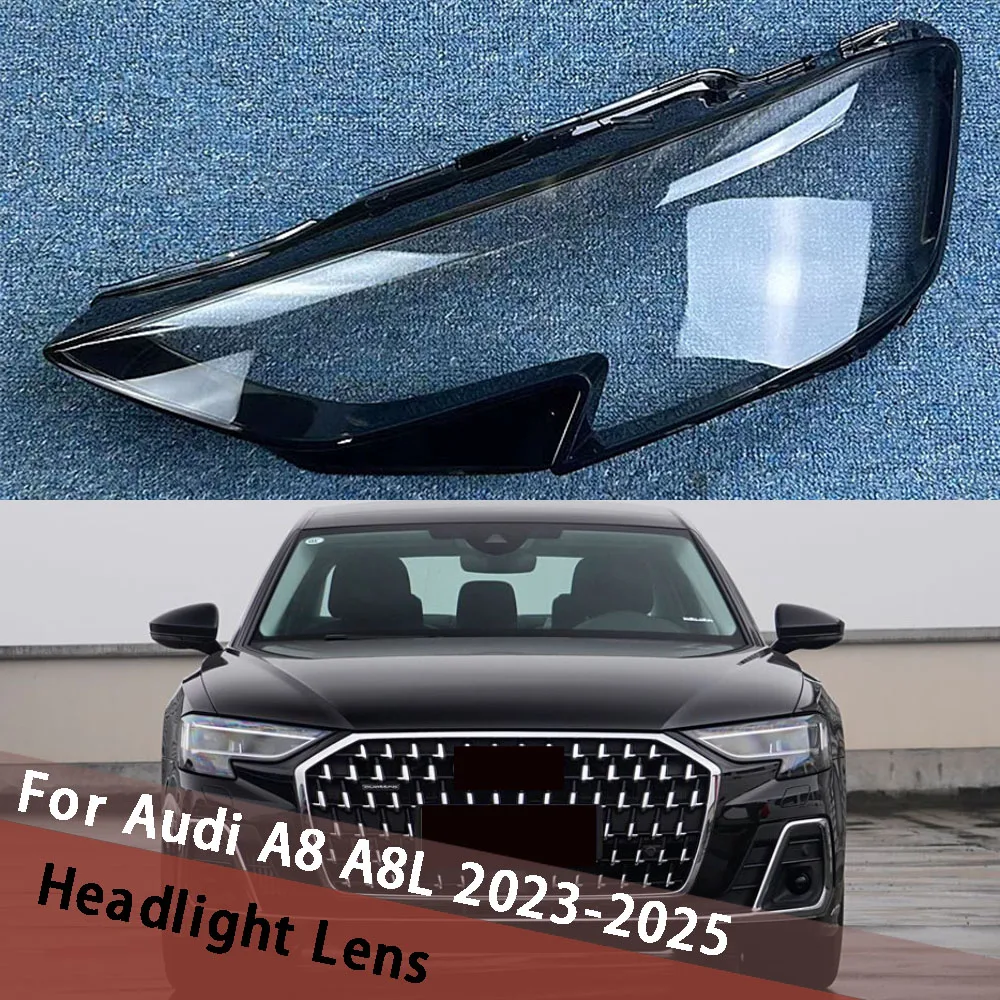 

Auto Light Lamp For Audi A8 A8L 2023 2024 2025 Headlight Cover Lens Clear Shell Front Headlamp Transparent Lampshade Lampcover