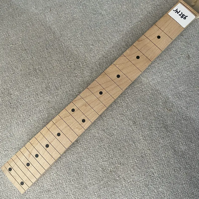 JN286 Unfinish Geen Logo Ibanez 6 Snarige ST Elektrische Gitaar Hals 22 Frets 564 MM Korte Schalen Rechterhand Geen frets & Verf DIY Onderdelen