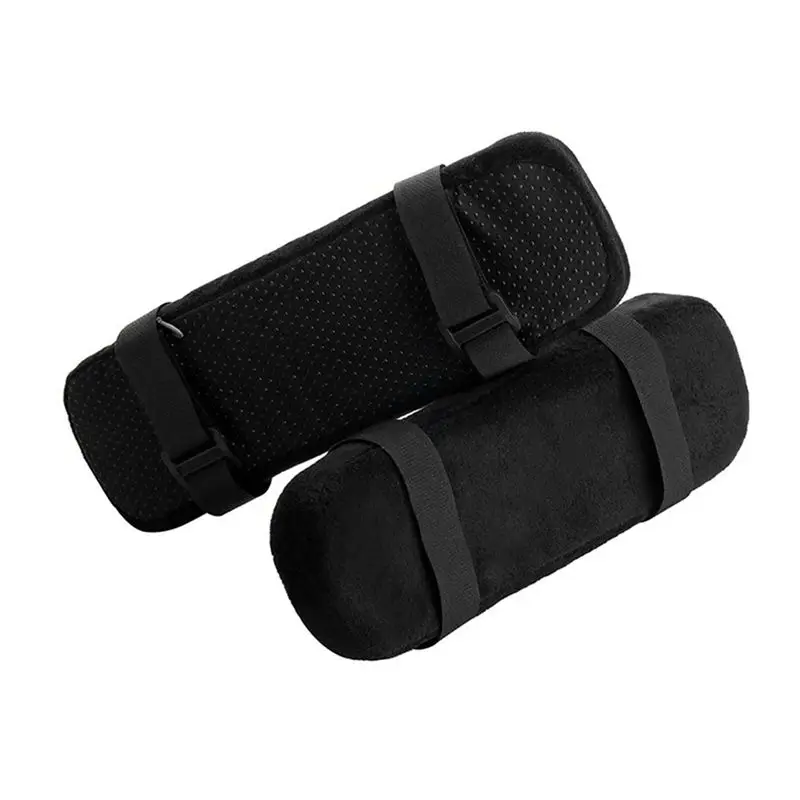 A84E-2Pcs Office Chair Parts Pad Memory Foam Armrest Cover Cushion Pad For Home Office Chair Comfortable Elbow Pillow Durabl