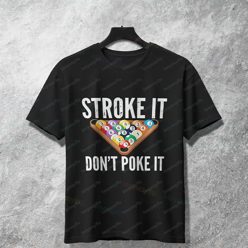 Men's Funny Billiards Enthusiasts Graphic T-Shirt with 