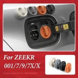 ZEEKR 001 007 009 X Car Charging Port Protection Cover Waterproof Anti-dust Rubber Cover Zeekr 001 007 2022-2024 Accessories 