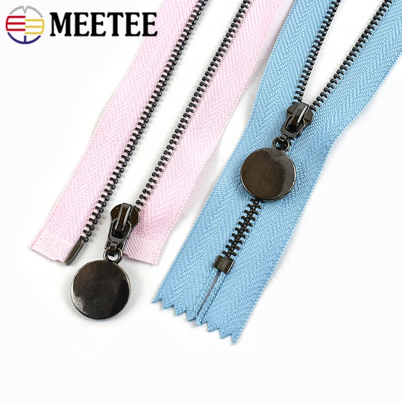 

3Pcs 3# Metal Zipper for Sewing 15-30cm Close-End 40-70cm Open-End GunBlack Teeth Zips Bag Jacket Decor Ziper Clothes Zippers