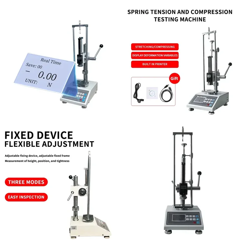 200N 20kg Manual Spring Test Bench for Tensile and Compression Testing