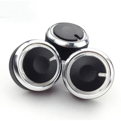 For Chevrolet Spark Chery QQ3 QQ6 3pcs/set Car AC Knob Air Conditioning Knob Heat Control Switch Knob Car Styling