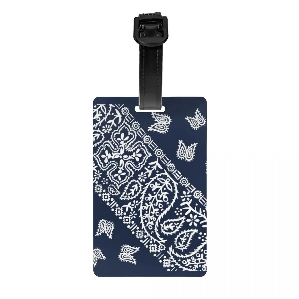 

Custom Bandana Pattern Luggage Tag Privacy Protection Baggage Tags Travel Bag Labels Suitcase