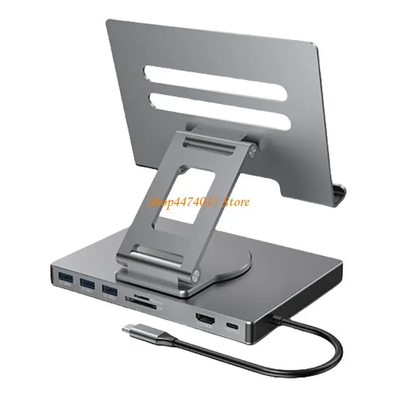 

K1AA 8/9 в 1 USB C Docking Station для таблеток USB C Hub Type C до 4K 60 Гц 5 Гбит/с.