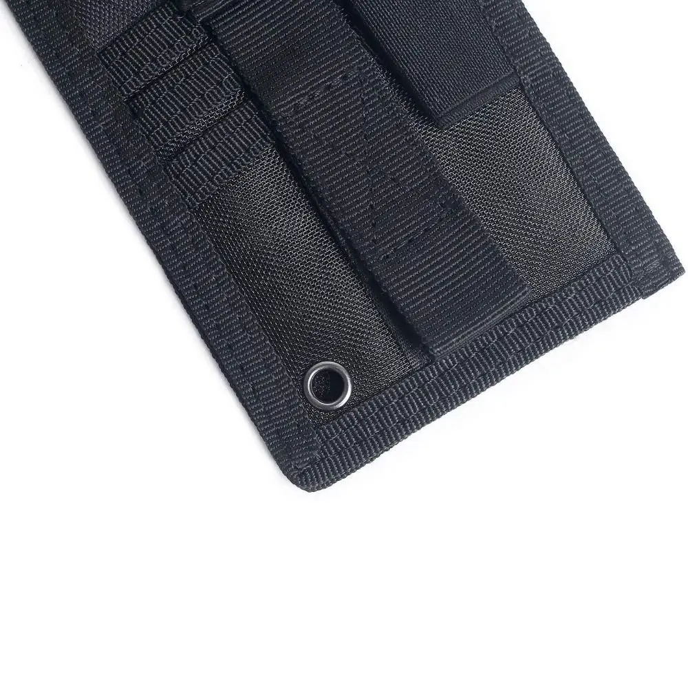 Nylon Lanyard Card Holder Water Resistant With Pen Slot MOLLE ID Card Holder Portable Tour Guide Badge Holder Outdoor Activities
