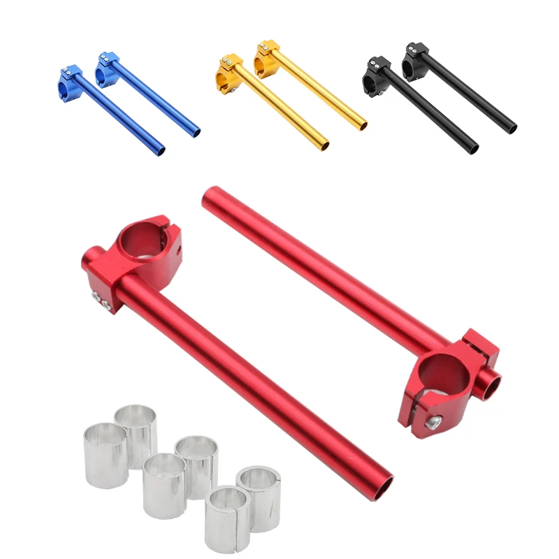 

26 мм 30 мм 31 мм зажим, регулируемый разделенный руль, ручка из алюминиевого сплава, большинство мотоциклетных гонок Cafe Racer, универсальный