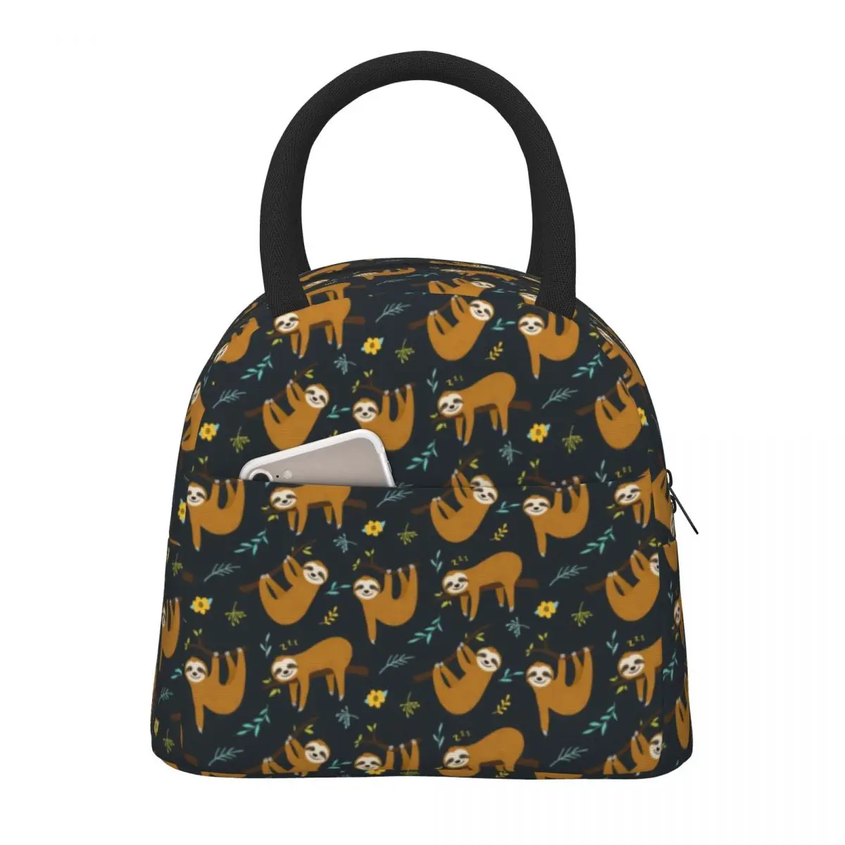 

Animal Print Lunch Bag Adorable Sloths Picnic Lunch Box Aesthetic Custom Lunch Bags Waterproof Portable Insulated Cooler Bag