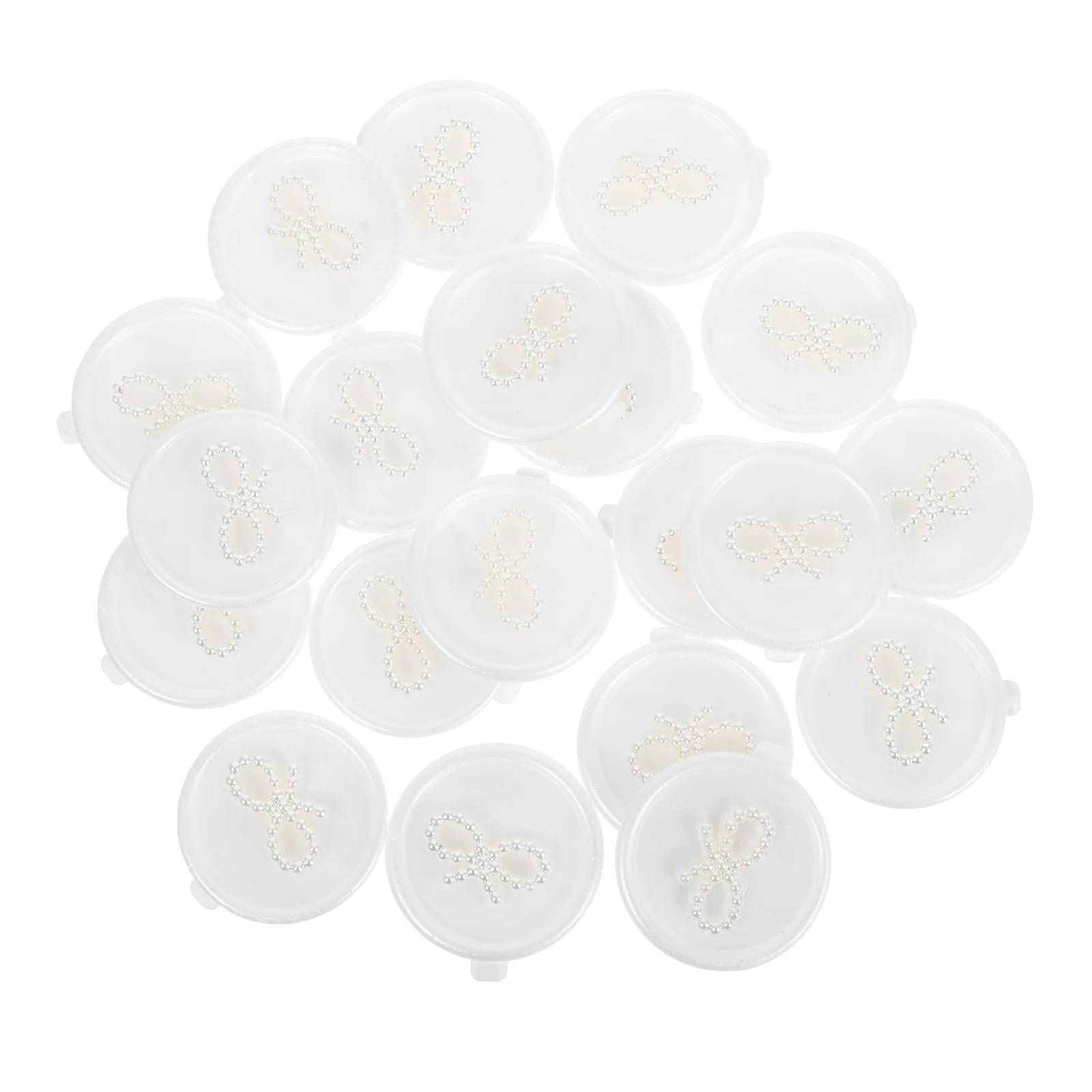 

20Pcs Bow Wax Seal Stickers Self Adhesive Faux Pearl Design for Wedding Invitations Envelopes Cards Scrapbooking