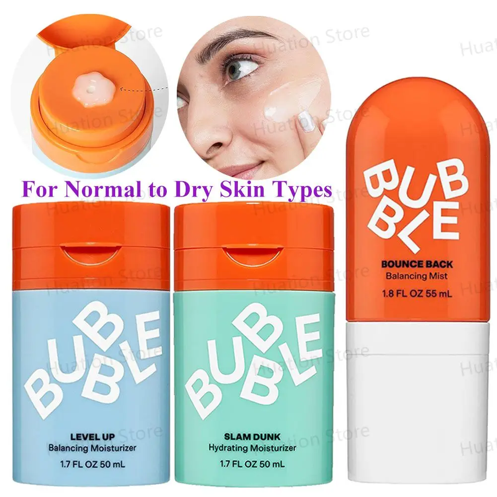 Bubble Moisturizing Face Cream Face Toner Repairing Nourishing Dry Skin Vitamin E + Aloe Vera Gel Skincare Product 15/50/55ml