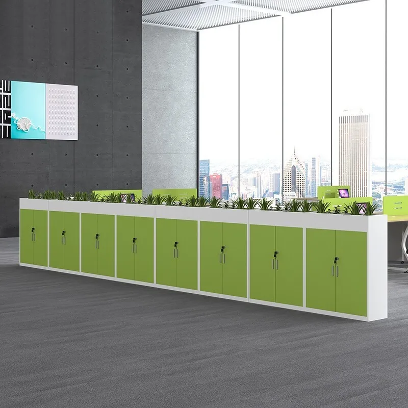 

Metal Storage with Planter Office Cabinet with Planter Box Office Divider Steel Partition Separators Multi Functional Cabinet