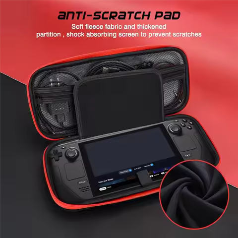 AT82-Carrying Case For Steam Deck, Shockproof Hard Travel Protective Case For Steam Deck Console And Games Accessori