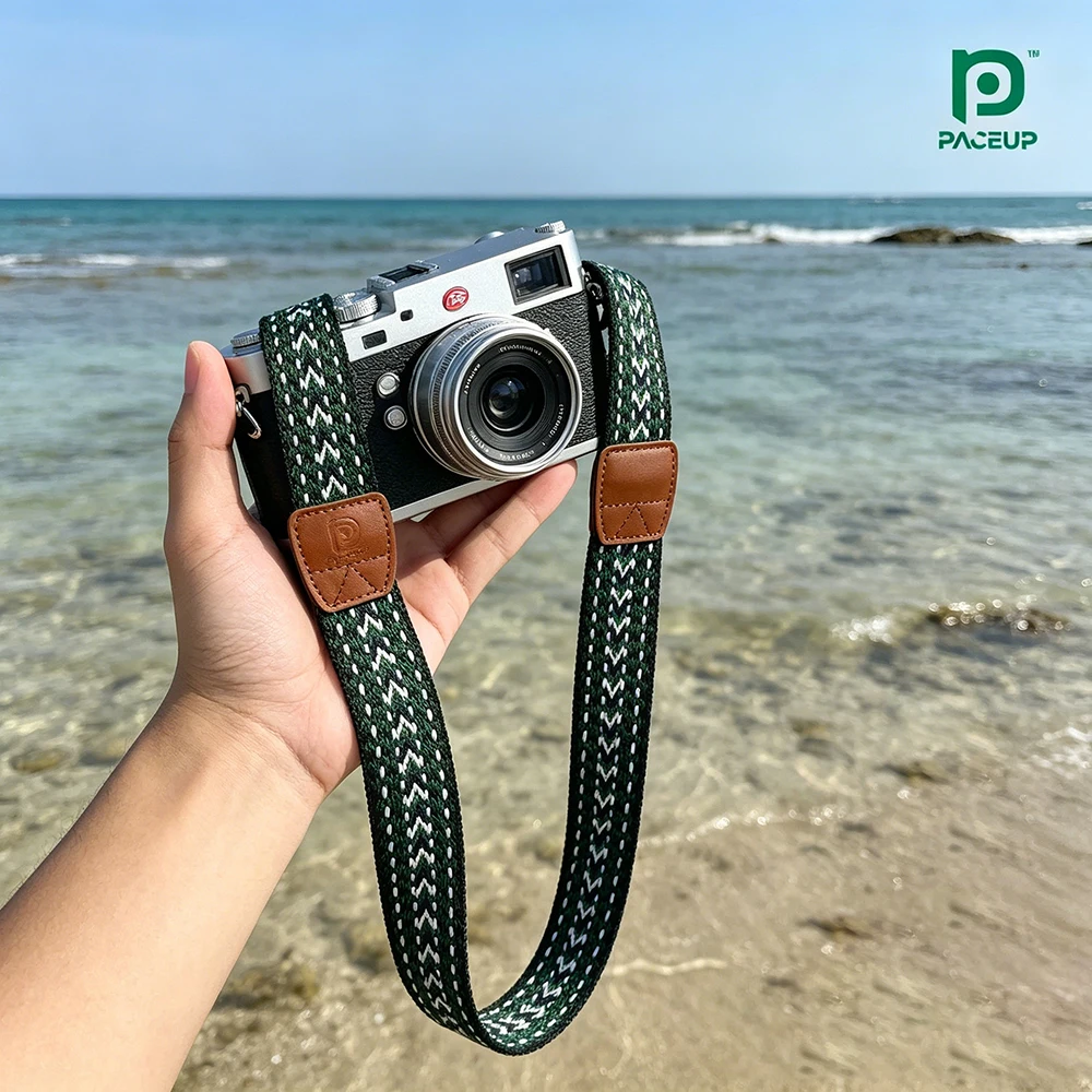 Correa de cámara ajustable vintage de 3,8 cm para Canon R50 Nikon ZF Sony A7C II A7CR A6700 A6600 Fuji X100VI X‑T5 Pentax Olympus DSLR