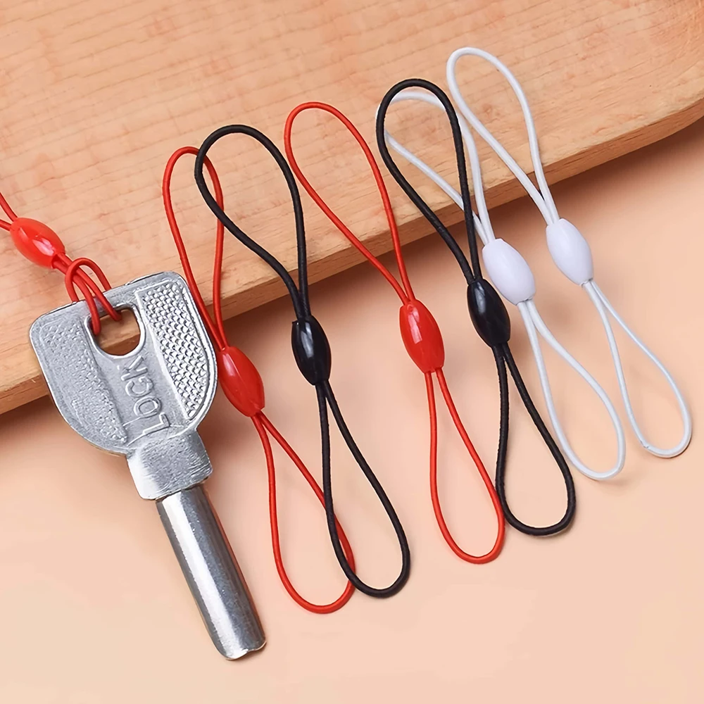 50/100 Stück elastisches Nylon-Schlüsselband für USB-Sticks, Telefone, Schlüsselanhänger, MP4-Player, Ausweise, kleine elektronische Geräte, Anhänger-Seil – Detail 5